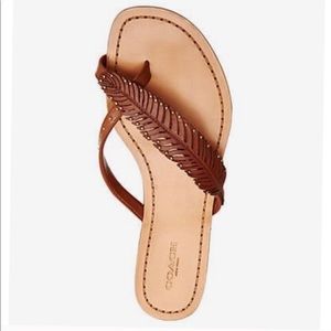 NWB! Brand New Leather Coach Sandals!